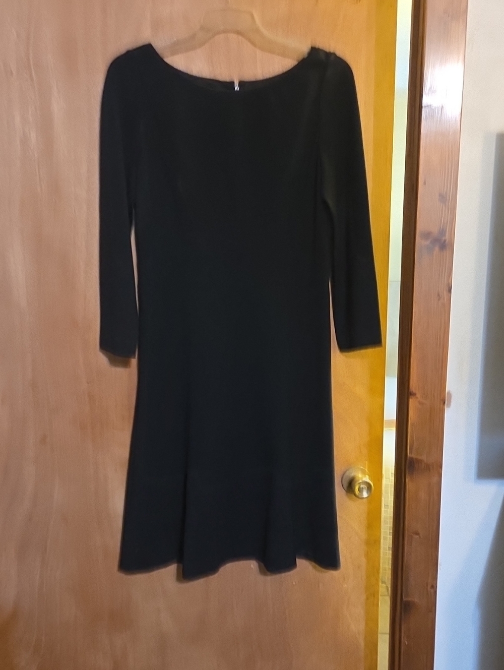 J.Crew Long Sleeve Midi Dress in Black Size 10